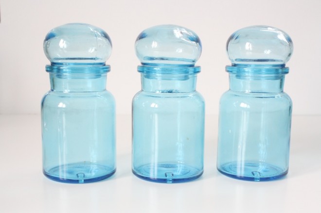 Pretty blue glass salvage find.