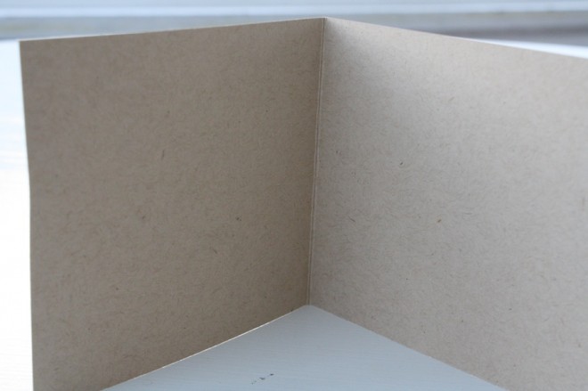 Folded wedding program.
