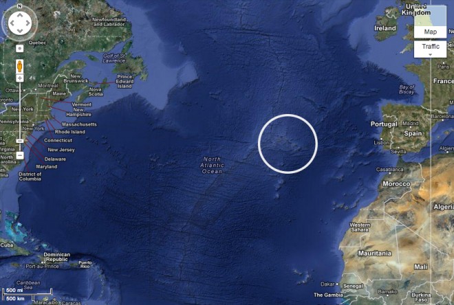 That's it, those are the Azores.