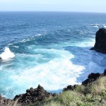A beautiful overlook (without guardrail) in the Azores.