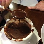 Sometimes, we didn't know what we were ordering. This ended up being a cup of melted chocolate. No complaints.
