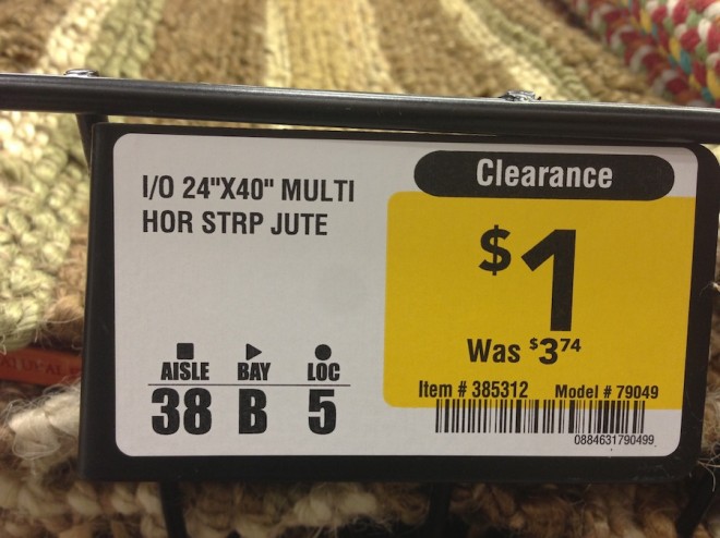 Love us some clearance jute.
