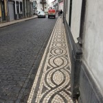 Basalt Mosaic Sidewalks in the Azores.