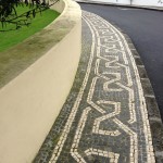 Basalt Mosaic Sidewalks in the Azores.