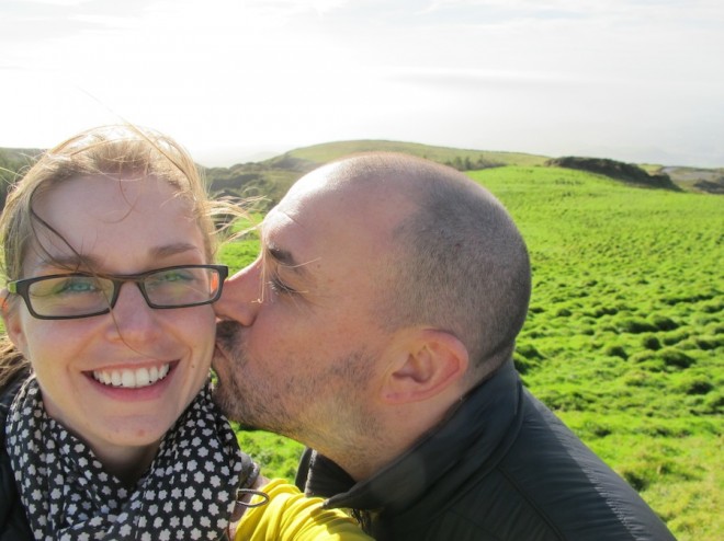 Pico de Barrosa, Sao Miguel, Azores with my honey.