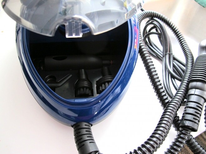 The HomeRight SteamMachine, a product I tested in cleaning my oven.