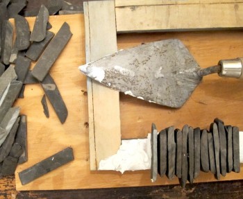 How to make a picture frame out of found stones.