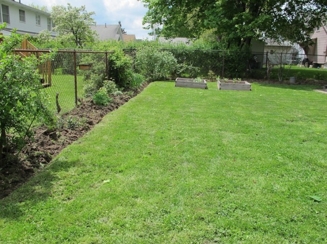 A better backyard with easy weeding and edging.