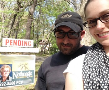 Our house has a pending sale sign in front of it!