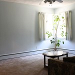 Second bedroom, much like the first but blue.